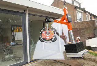 specjalny podnośniki do szkła pod daszkiem